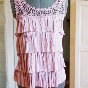 Lavender blouse tank
